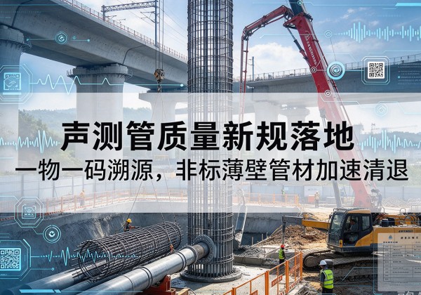 忻府声测管质量新规落地，一物一码溯源，非标薄壁管材加速清退